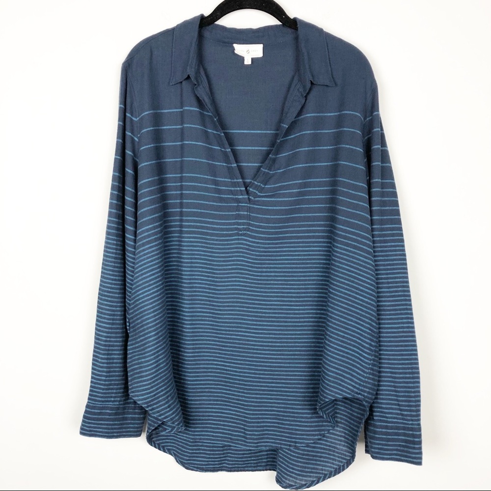 Lou & Grey linen blend pullover tunic top